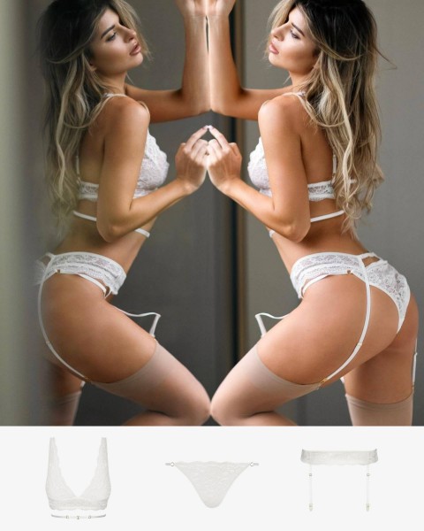 Zestaw białej bielizny Messina